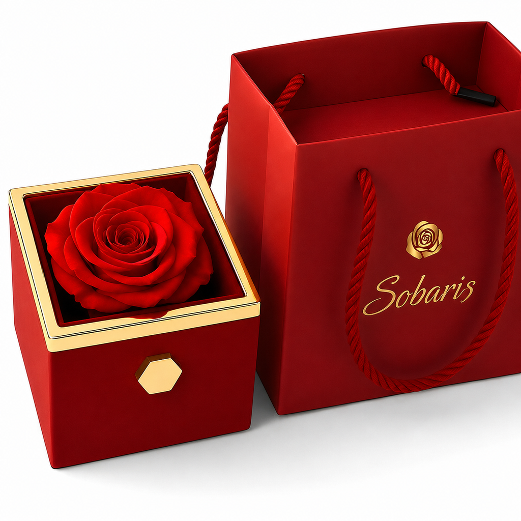 Rosa Eterna y Collar Trébol