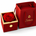 Rosa Eterna y Collar Trébol