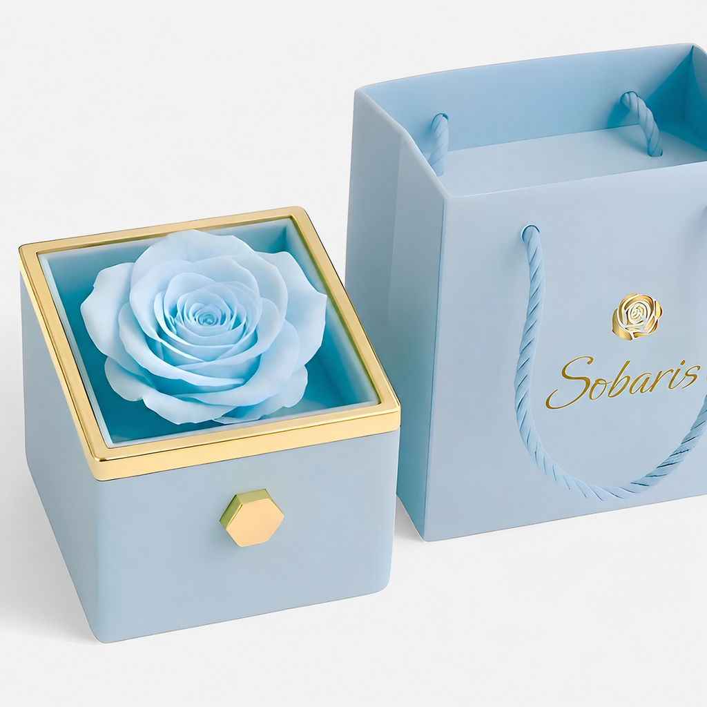 Rosa Eterna y Collar Trébol
