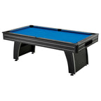 7 Ft. Arcade-Style Billiards Pool Table with Blue Felt & Ball Return