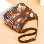 Bolso de hombro para mujer , multipocket, diseño patchwork