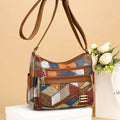 Bolso de hombro para mujer , multipocket, diseño patchwork